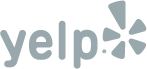 Yelp full logo in gray