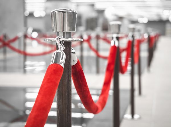 red carpet velvet ropes for customer loyalty program