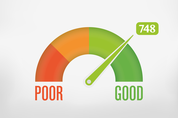 good vs poor credit graph for PPP application